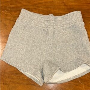 Zara Gray Athletic Shorts with Elastic Waistband and Relaxed Fit